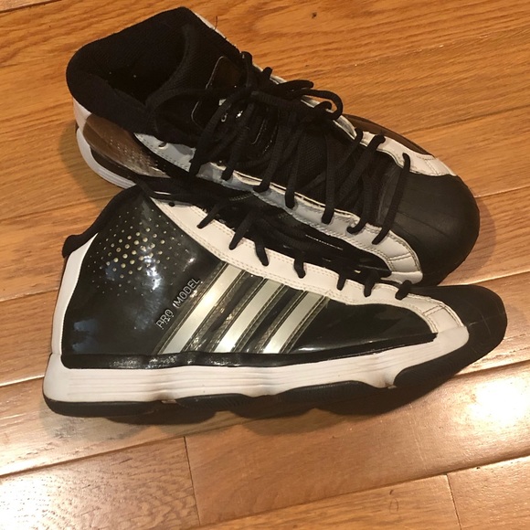 black and white high top shell toe adidas